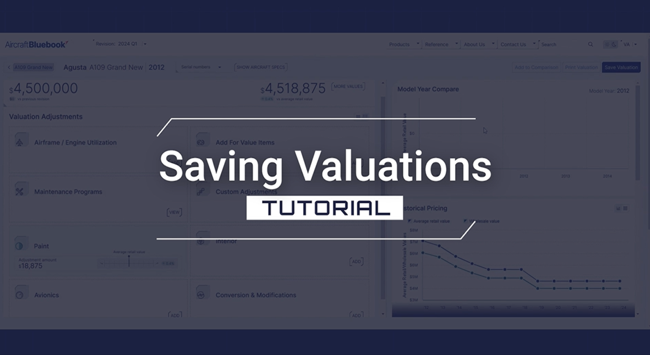 Saving Valuations Video Tutorial